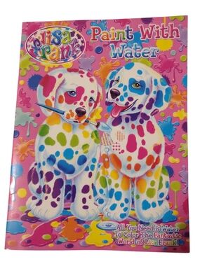 Lisa Frank Paint With Water Book - NEW
